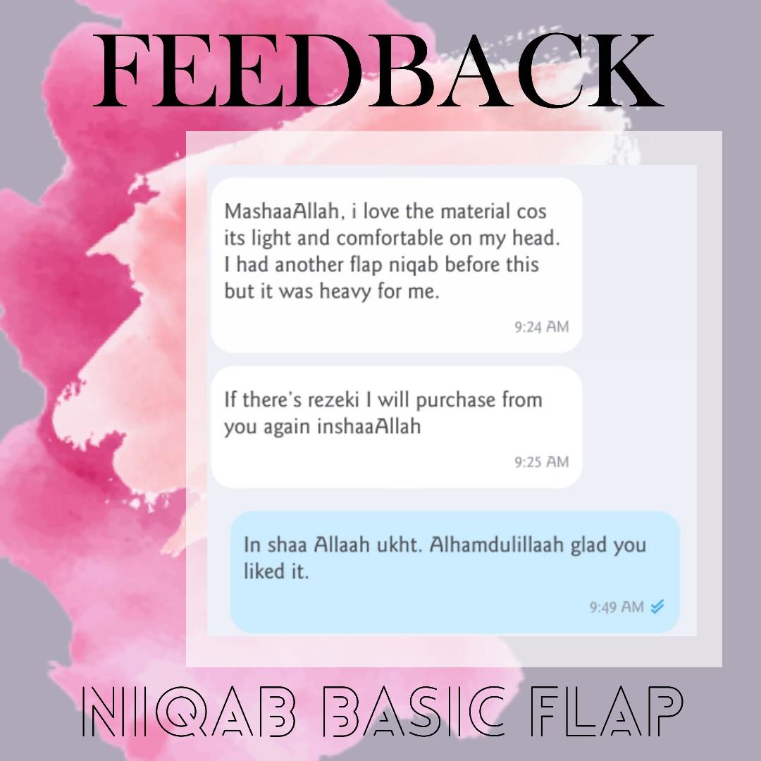 Feedback #2 (Category: Traditional & Ethnic wear) located in Singapore. Submitted by ummsaara (Listing ID 219476384, Image 1). Description: بسم اللّٰه الرحمن الرحيم Feedback @ashsholihaat.