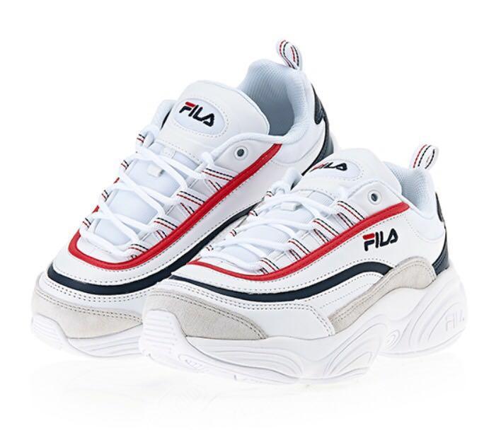 fila blue and red shoes