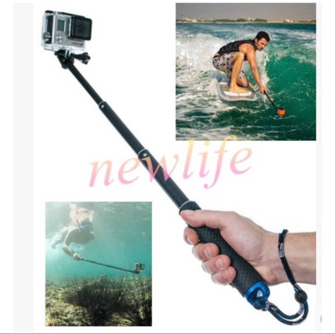 Gopro hero 6 black + monopod + original battery + J hook, Photography, Video Cameras on Carousell