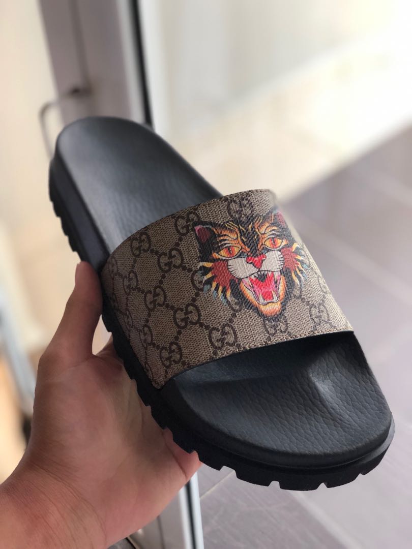 Gucci cat sale slides