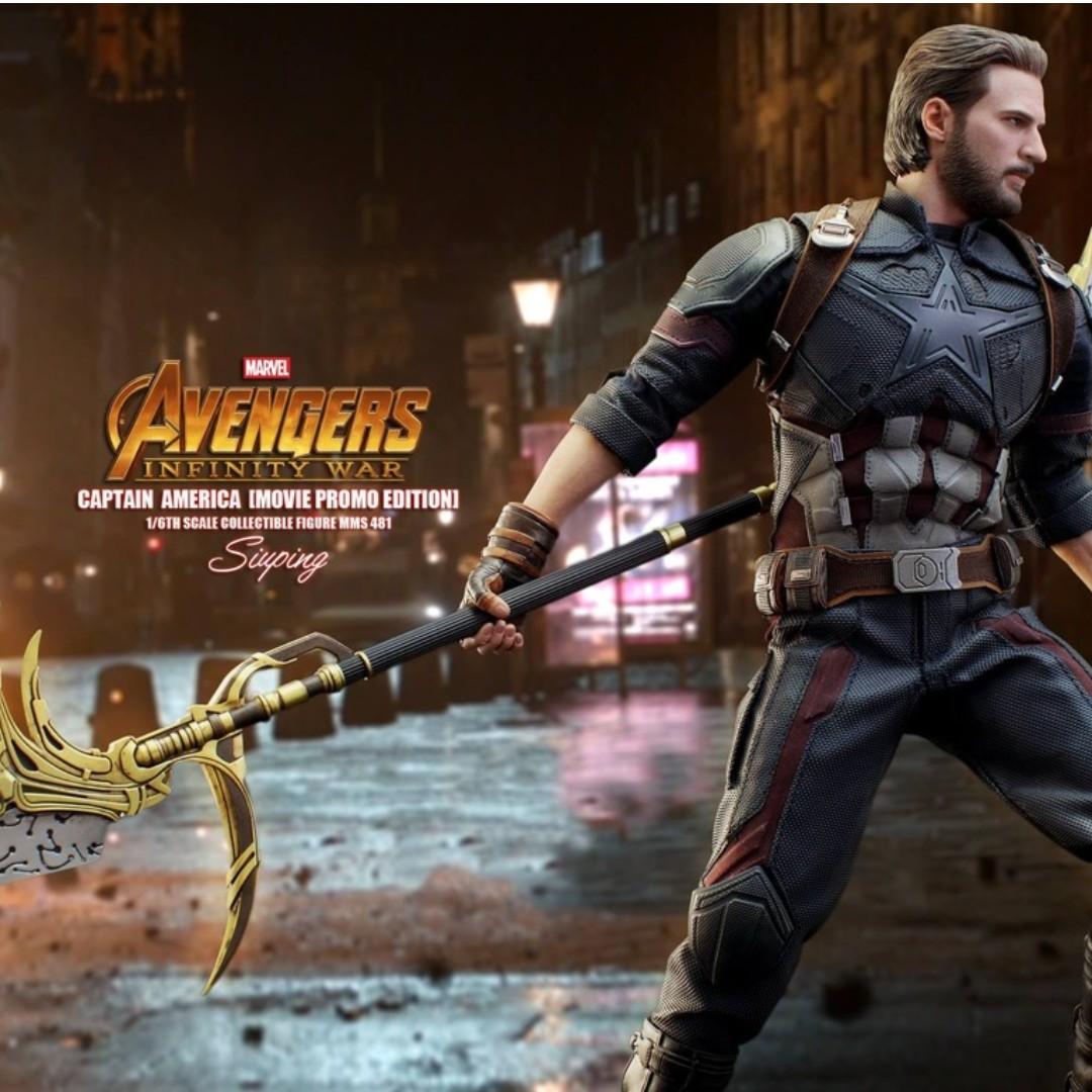 hot toys infinity war captain america movie promo