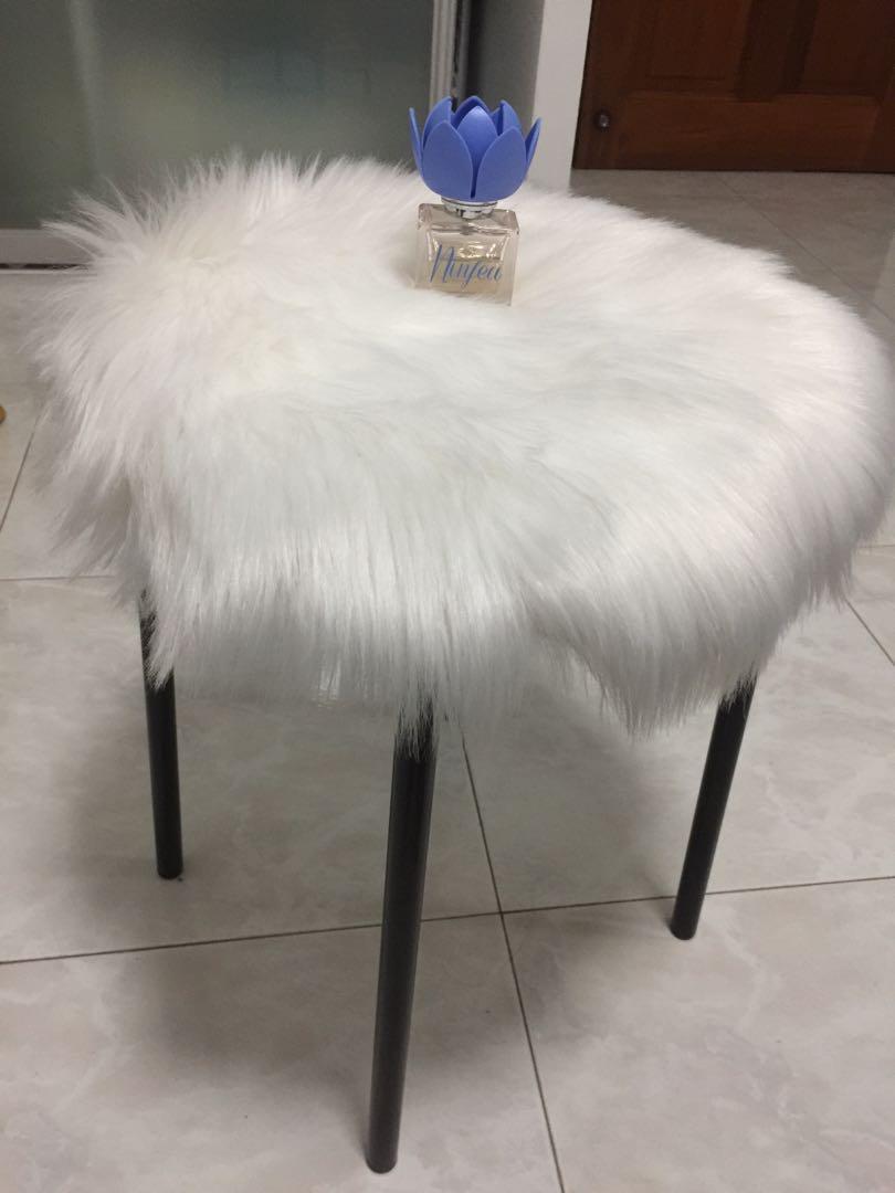 ikea chair with fluffy blanket Furniture Home Living Furniture Chairs on Carousell