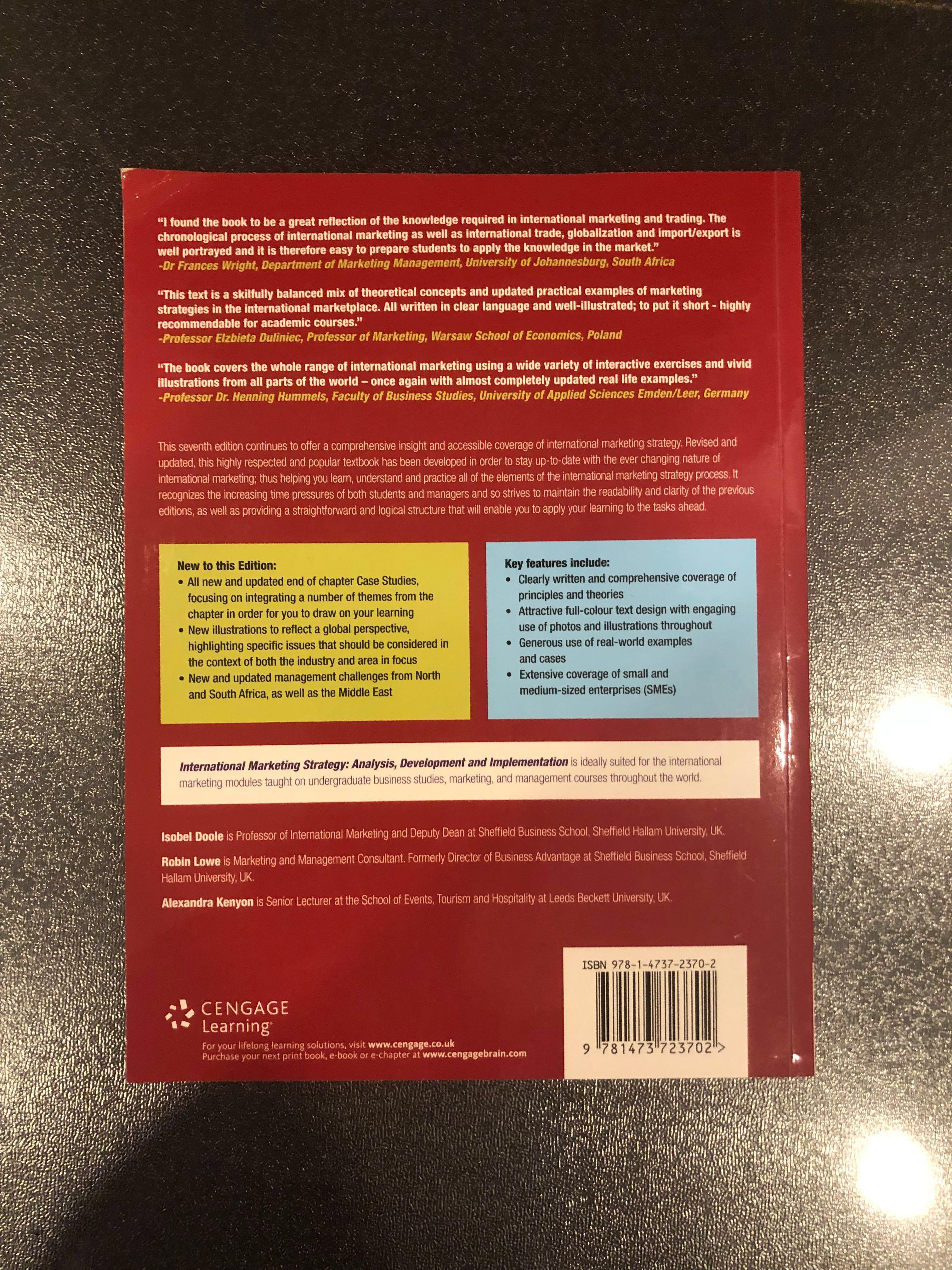International Marketing Strategy 7th Edition Books Stationery Textbooks On Carousell