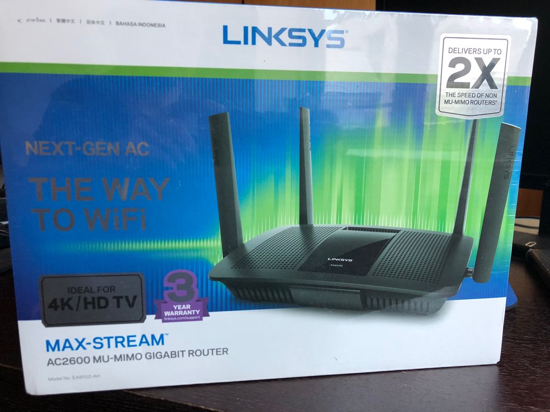 Linksys Max-Stream AC2600 Gigabit Router BNIN, Computers & Tech, Parts ...