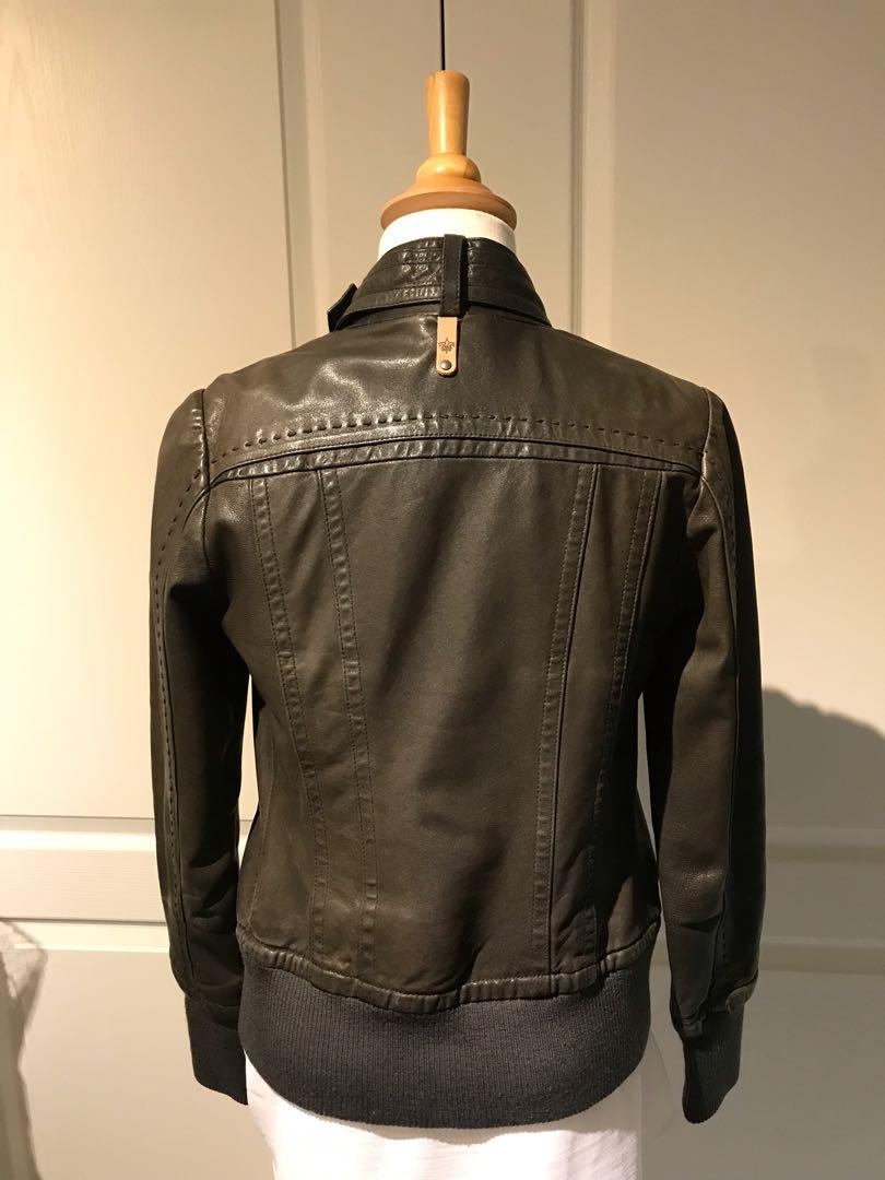 Mackage Aritzia exclusive leather jacket Elie gunmetal grey xs Women s Fashion Clothes on Carousell