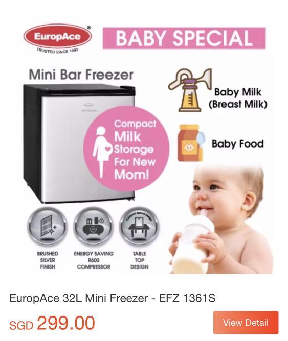 Mini freezer for breastmilk, Babies & Kids, Nursing & Feeding