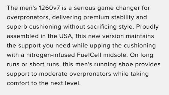Men's 1260v7 store