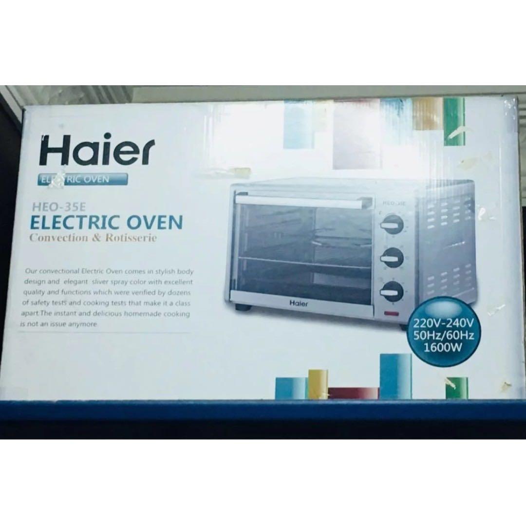 (NEW) HAIER 35L ELECTRIC OVEN Model (HEO35E), TV & Home Appliances, Kitchen Appliances, Ovens