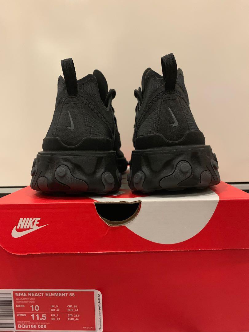 React 55 discount triple black