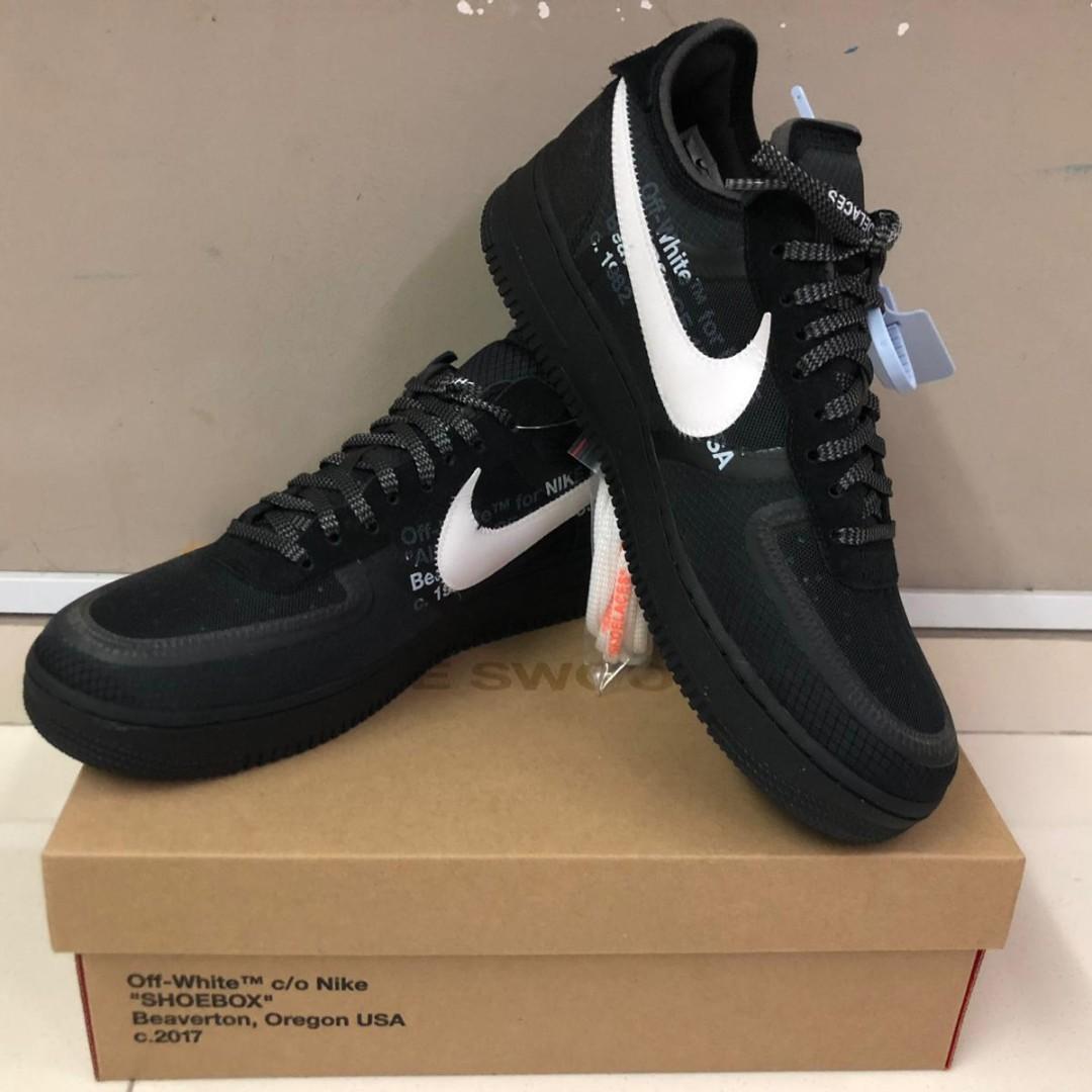 black and white af1 low