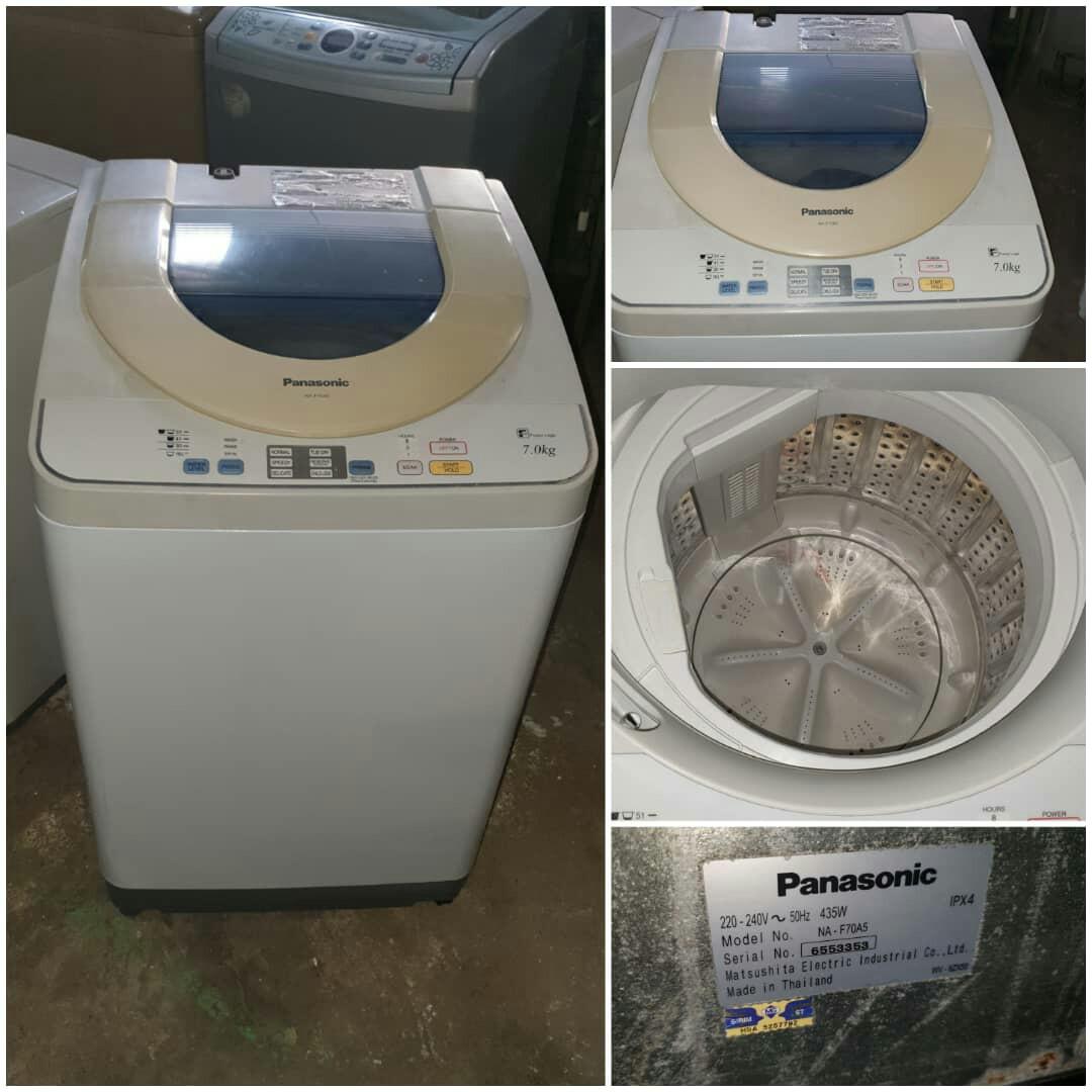 Panasonic Auto Washing Machine Washer Mesin Basuh Terpakai 7 0kg Good Condition Kitchen Appliances On Carousell
