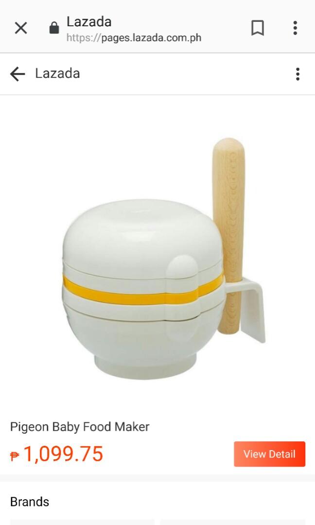 Pigeon baby feeding set (Category: Breastfeeding & Bottle Feeding) located in Las Pinas. Submitted by closetful.ph (Listing ID 219399426, Image 2). Description: Only the top cover used as plate; washed with cradle and sterilized. Everything else unused/new.