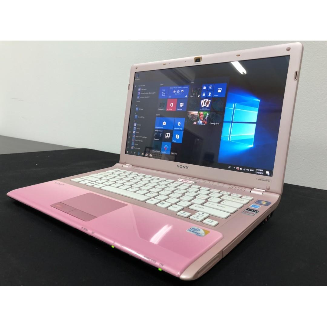 Pink Sony Vaio 14 Laptop Ms Office For Cheap Sale Electronics Computers Laptops On Carousell