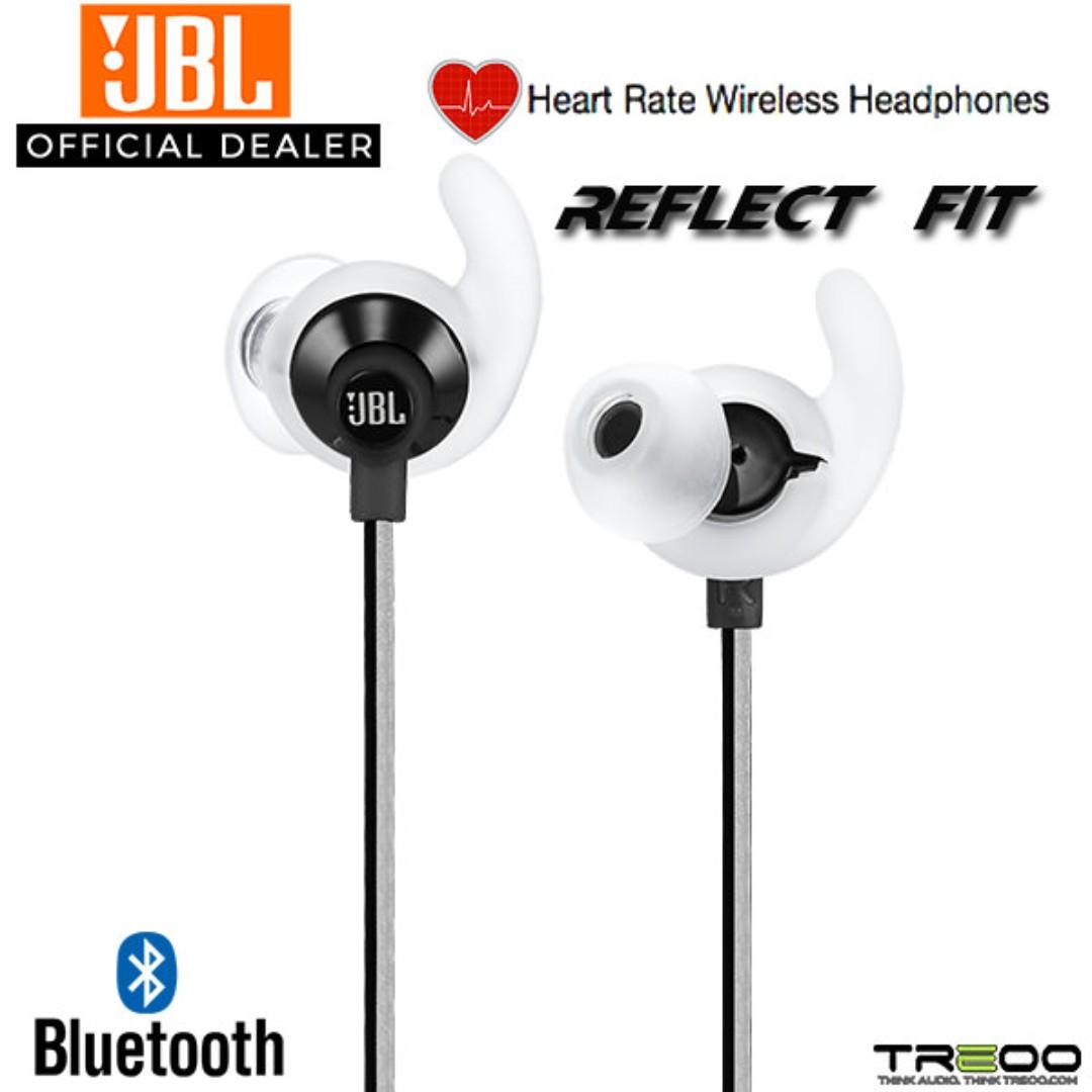 JBL Reflect Fit Wireless Bluetooth Neckband In Ear Earphone with Mic Audio Headphones Headsets on Carousell