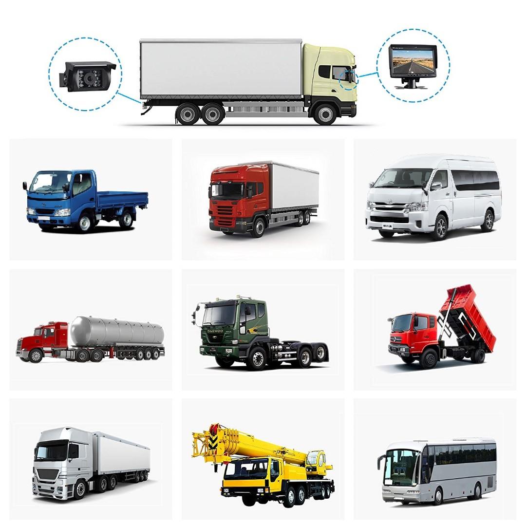 AHD Reverse Camera for Truck, Excavator, Lorry, Crane, Van, Bus Reverse ...
