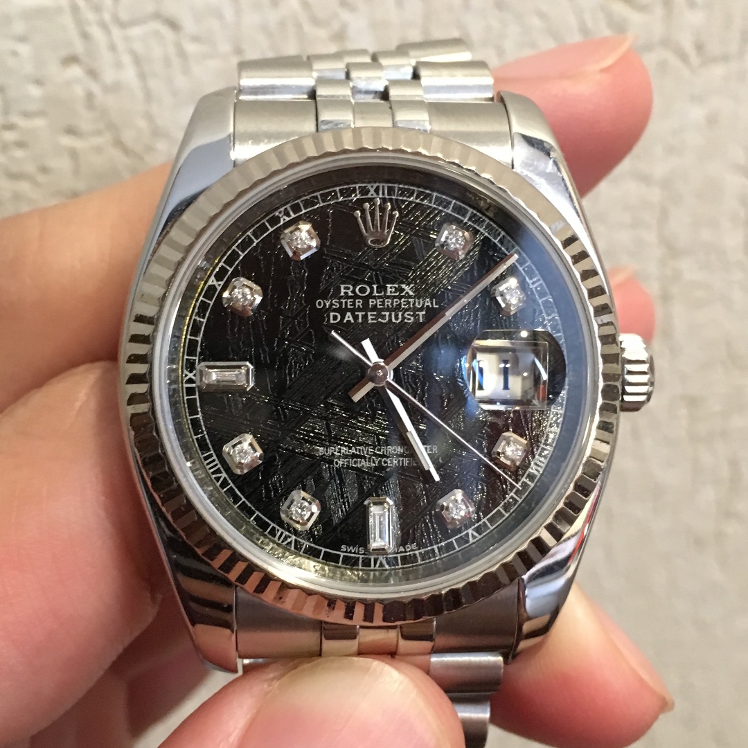 rolex datejust meteorite