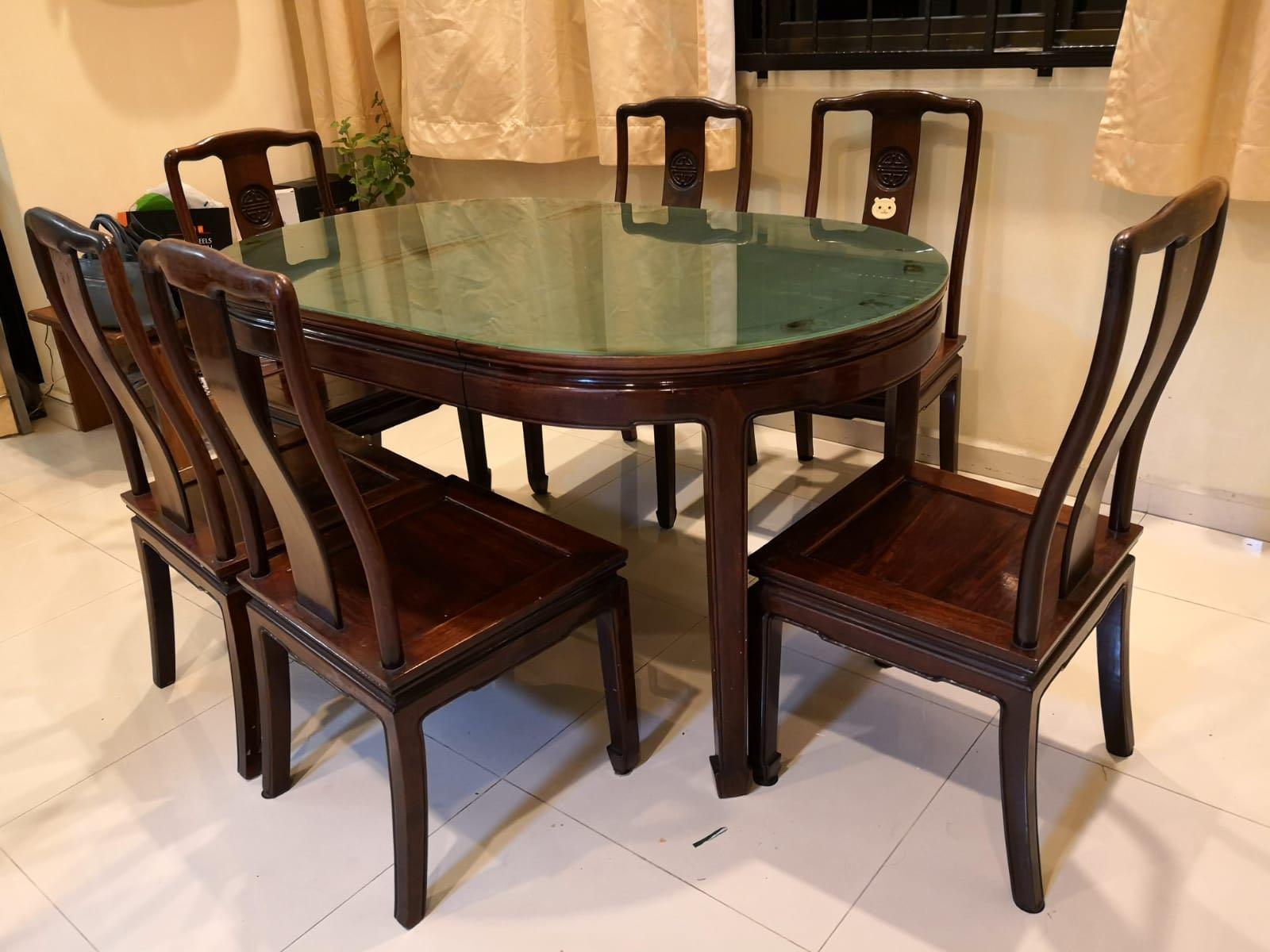 rosewood dining room set