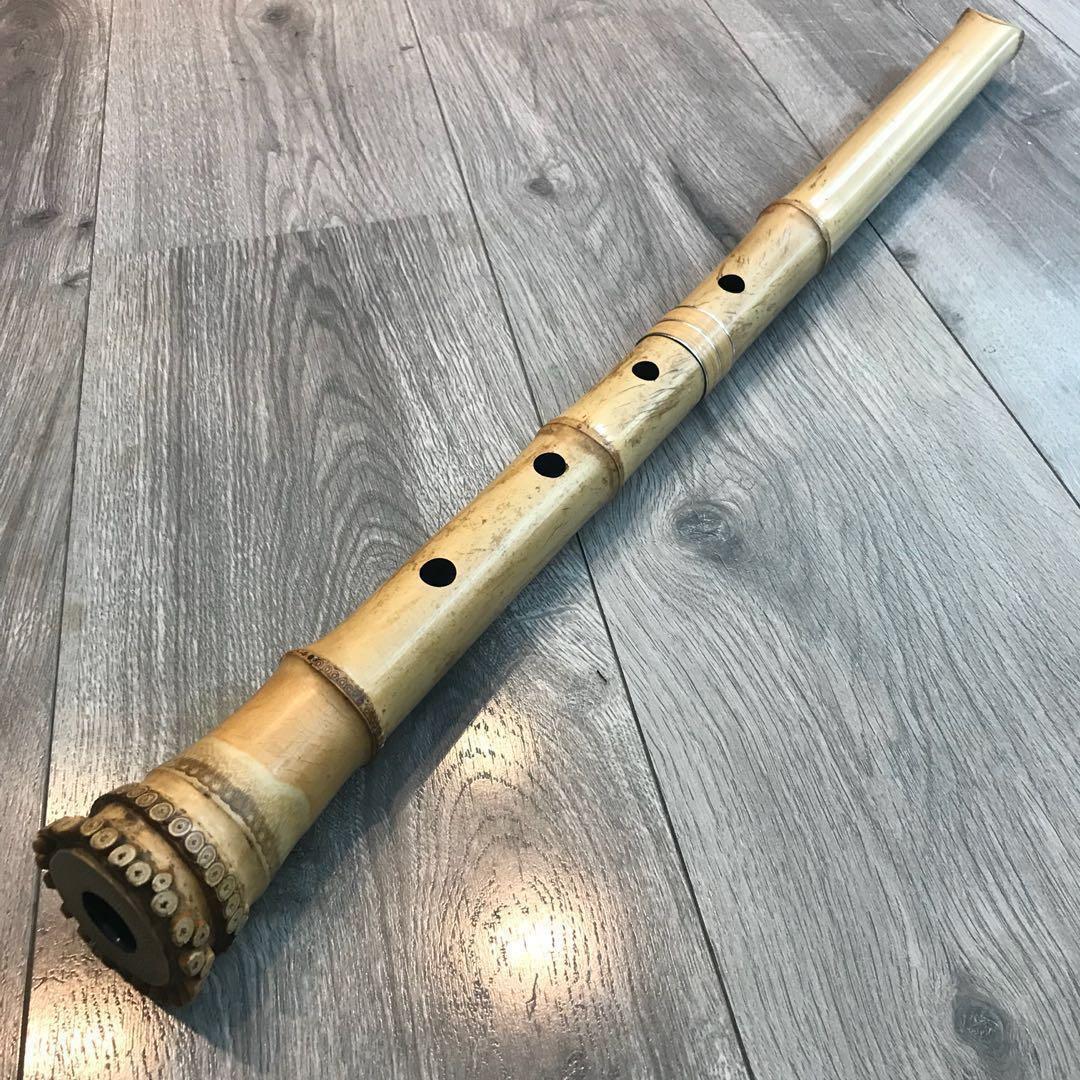 尺八 琴古流 竹治銘 2尺1寸 正寸管 - 和楽器