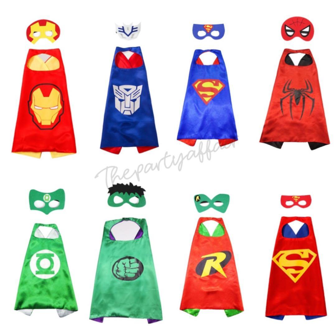 Brand New Kids Marvel Super Hero Cape and Mask Set Captain America