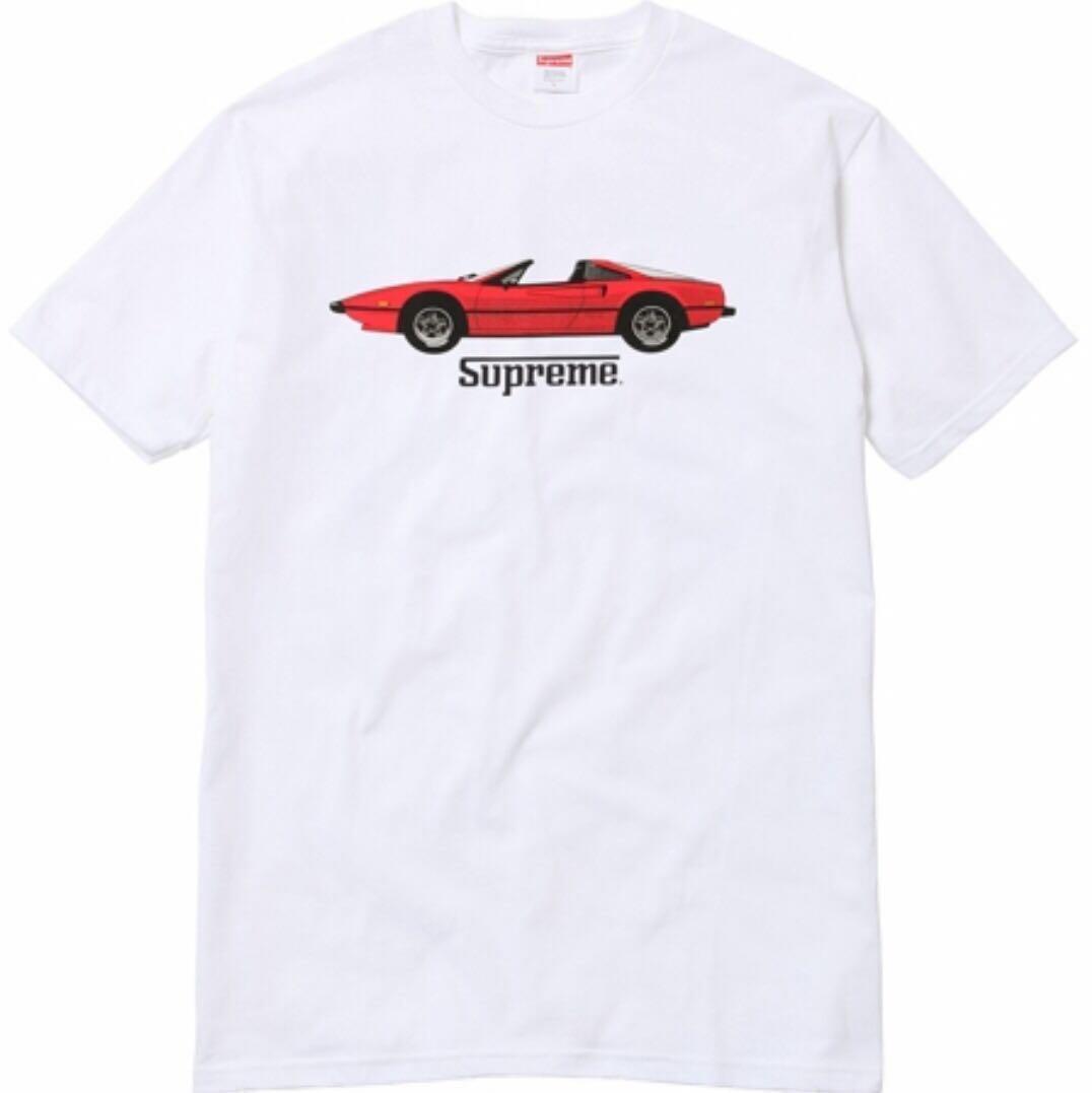 Supreme Ferrari GT Tee, Men's Fashion 