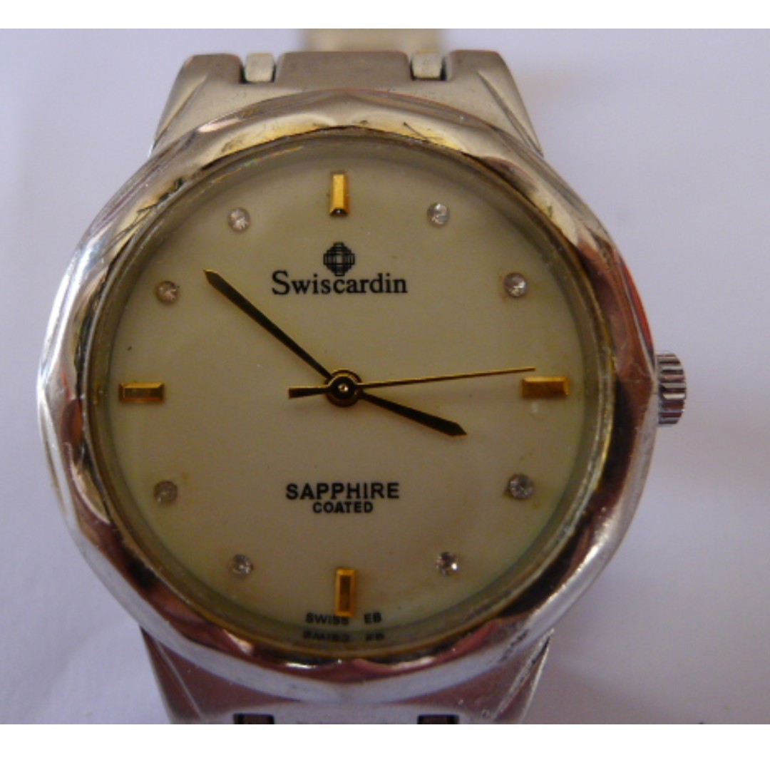 Swiscardin sapphire best sale coated watch price