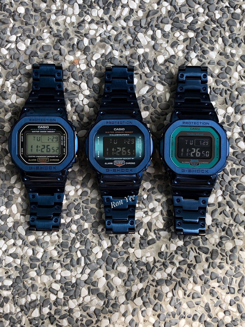 G shock dw blue top