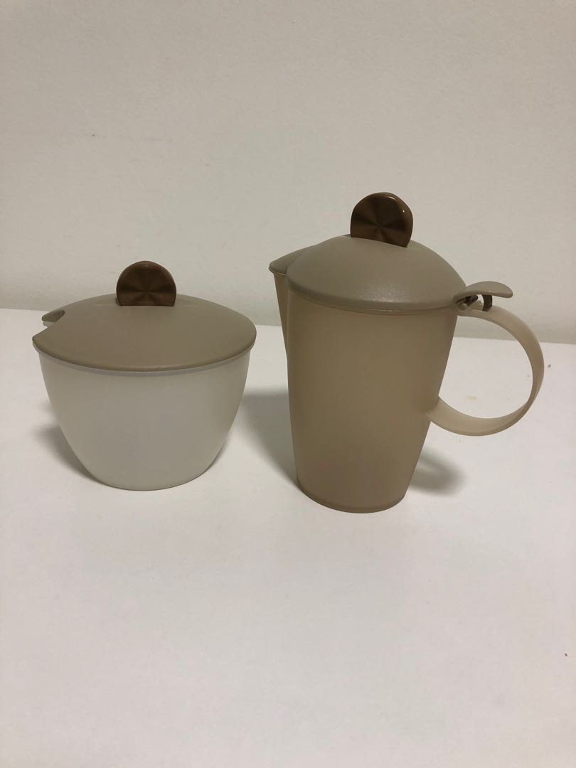 Tupperware Sugar Bowl And Creamer Set Tupperware Sugar Bowl And Creamer Set