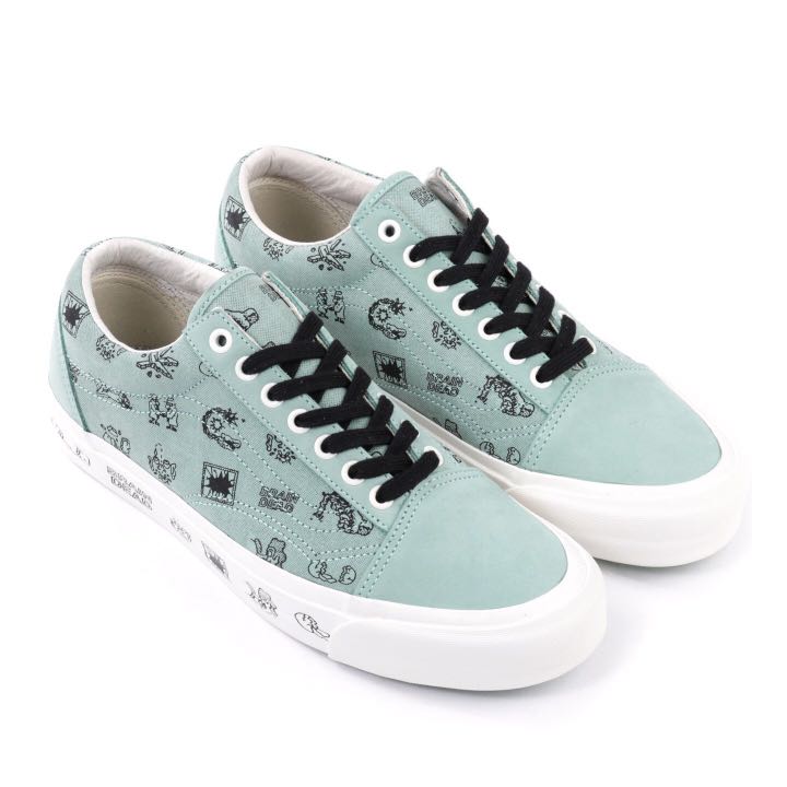 Vans Vault OG x Brain Dead Oldskool LX Granite Green Fesyen Pria