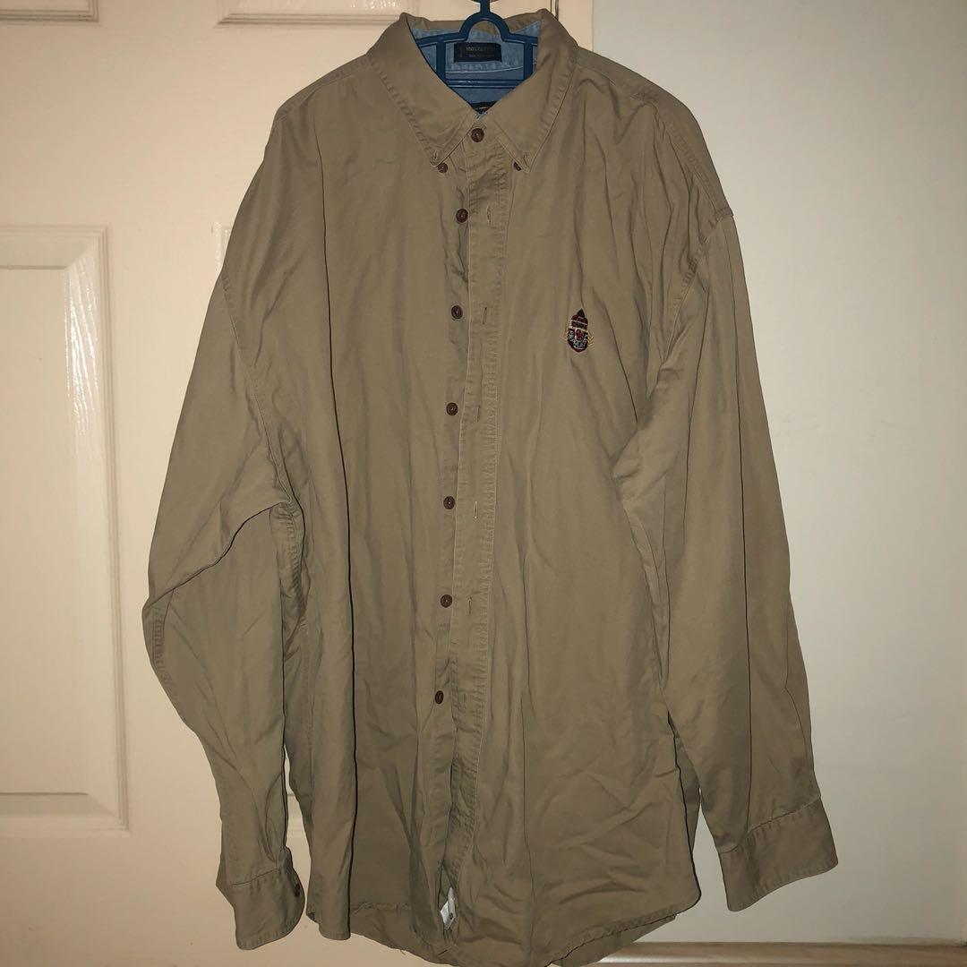 Men's Vintage Beige Check Chaps Jacket 42