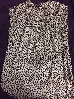 DYNAMITE Cheetah Printed Sleeveless Blouse