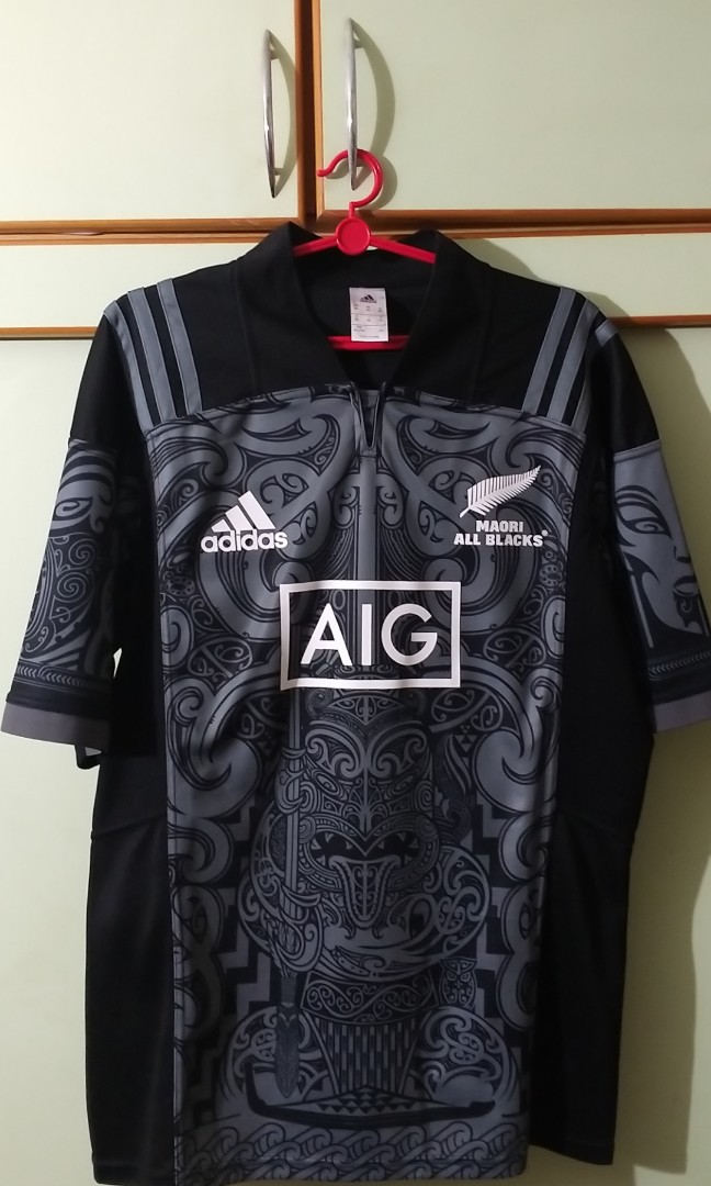 Details about   New Zealand MAORI All Blacks 2018 performance rugby jersey shirt S-3XL 