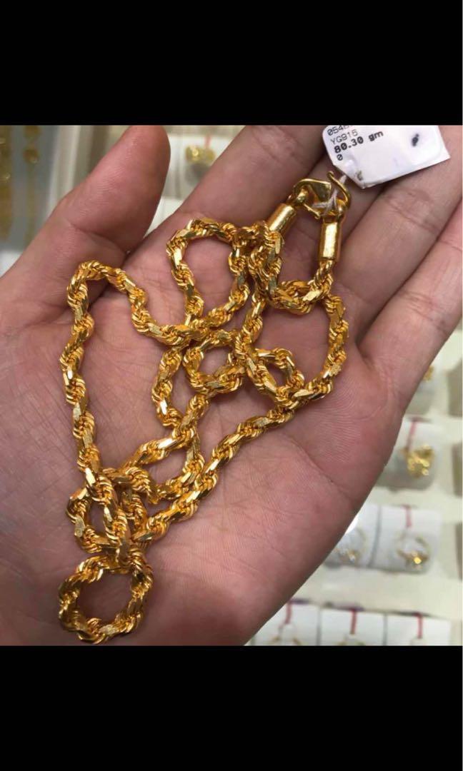Gold chain sales 80 grams