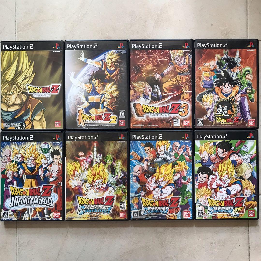 日版 PS2 BANDAI DRAGON BALL Z 2 3 INFINITE WORLD SPARKING NEO METEOR GT ...