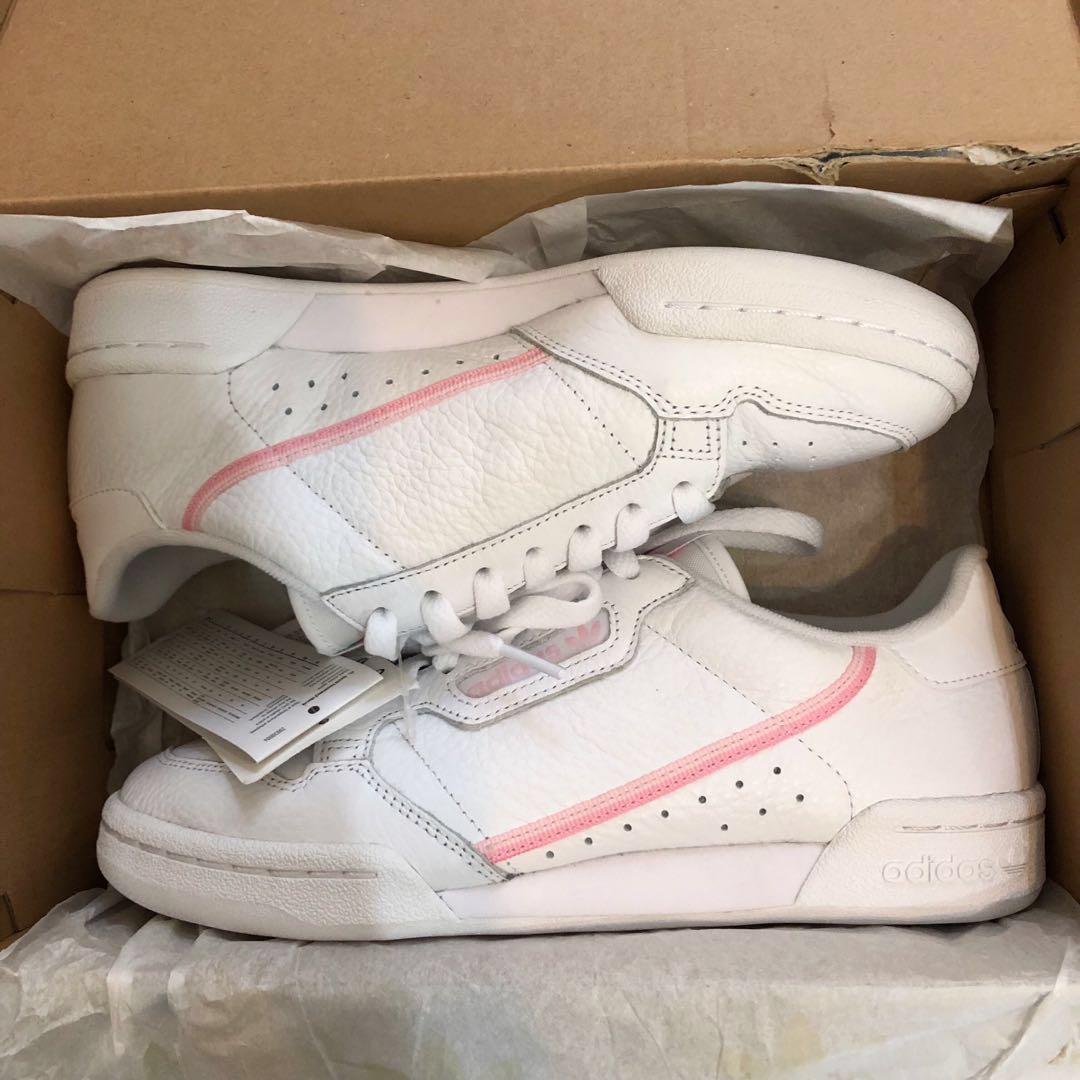 adidas continental 80 white pink