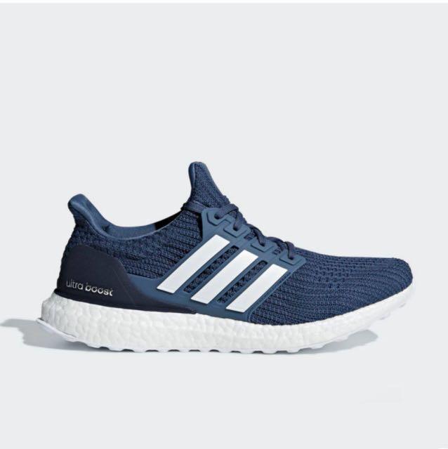 Adidas Ultra Boost 4.0 Blue/Tech Ink, Men's Fashion, Footwear, Sneakers on  Carousell