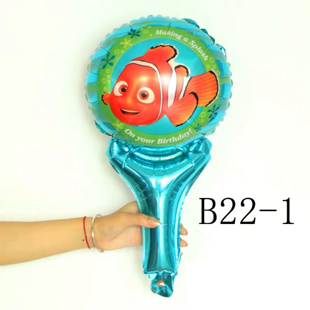 B22 Birthday Party Foil Balloon Nemo Handheld Design Craft Others On Carousell - 6 personalised roblox birthday party box or bag self