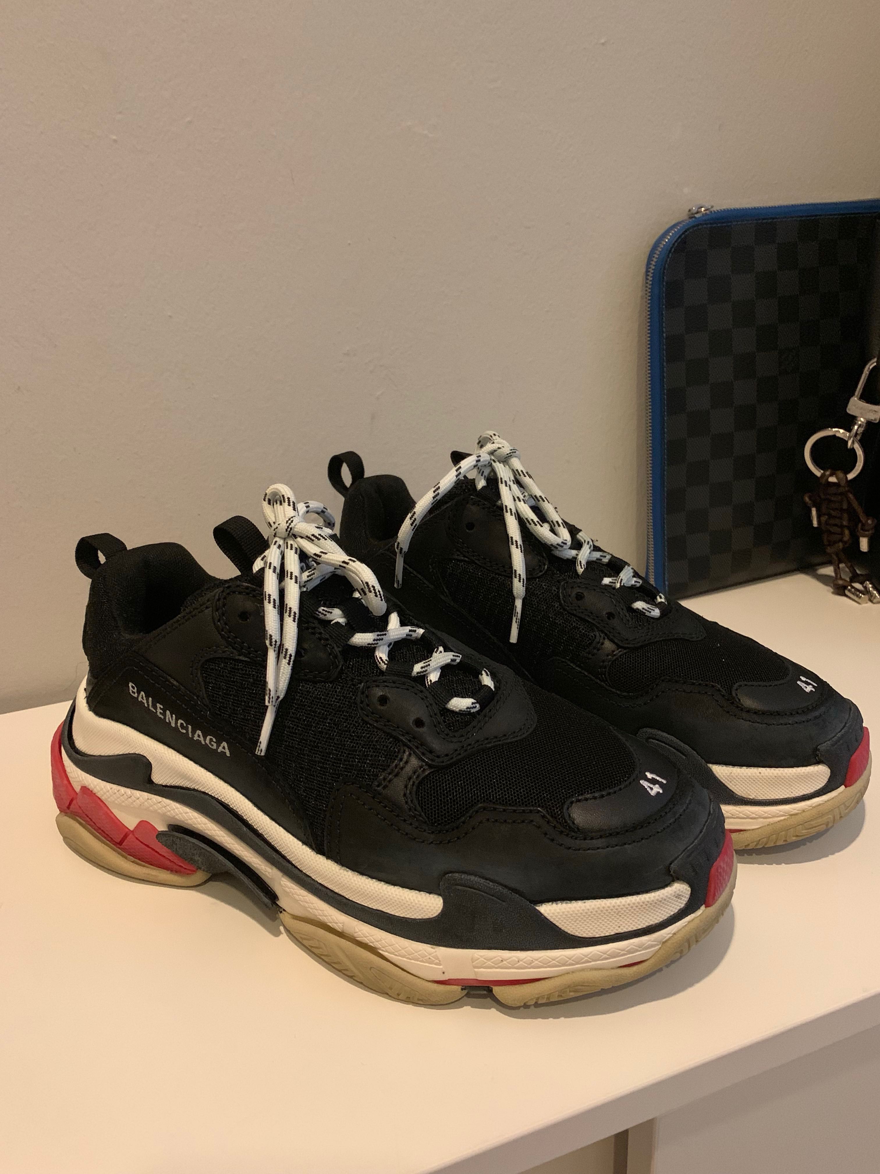 balenciaga triple s mens brown