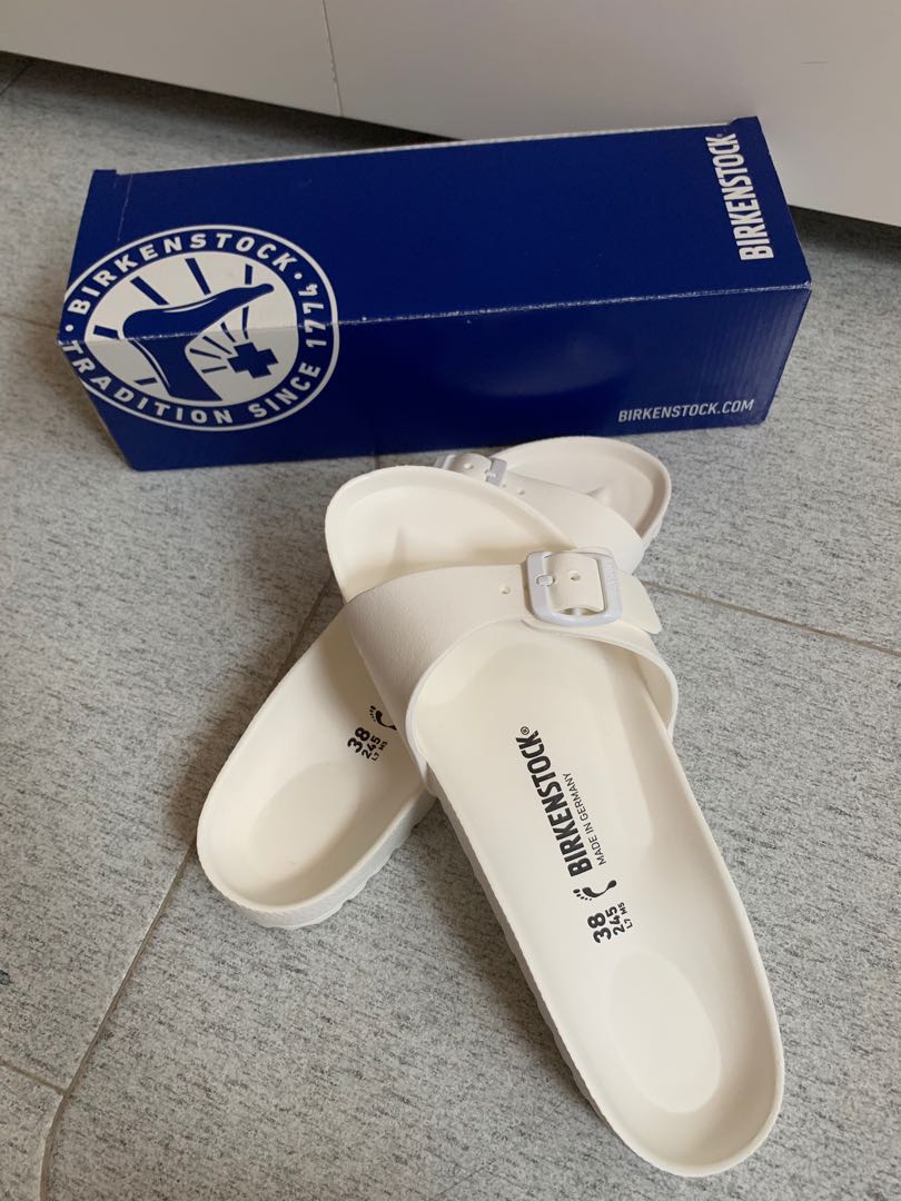 white birkenstocks size 38