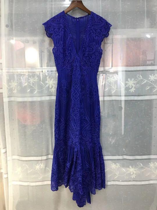 BNWT Authentic Reiss Anastasia Fluted Hem Dress, Women's Fashion