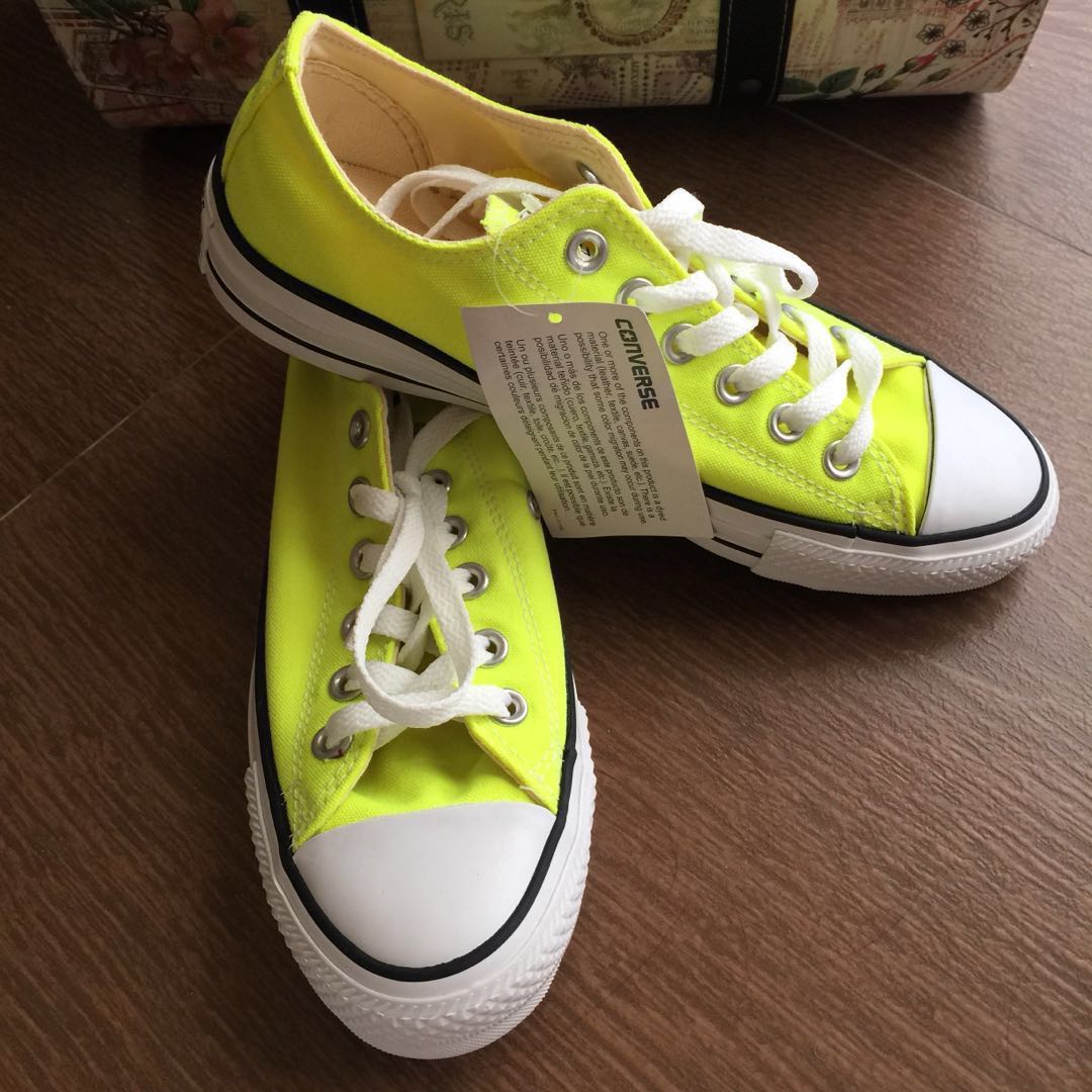 converse electric yellow