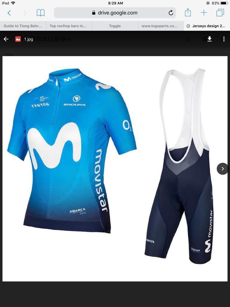 movistar cycling kit 2018