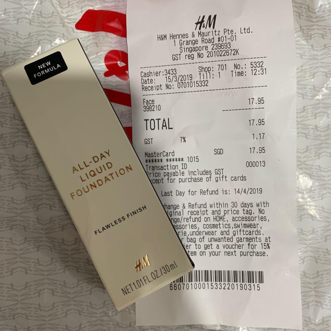 H&m top foundation price