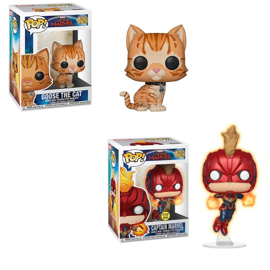 Captain Marvel Flying And Goose The Cat Toys Games Bricks