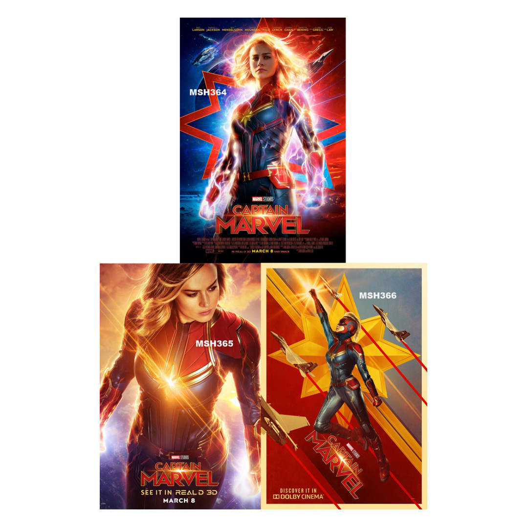 thumbnail image 2 of Marvel Captain Marvel 11x17 Collector's Movie Poster – Brie Larson, Unframed Pop Art Print (2025) 2 of 4