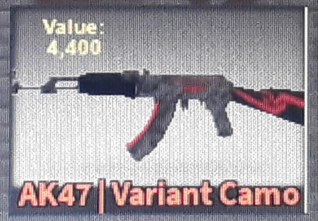 Cb R Ak47 Variant Camo Toys Games Video Gaming In Game Products On Carousell - cbr guns roblox