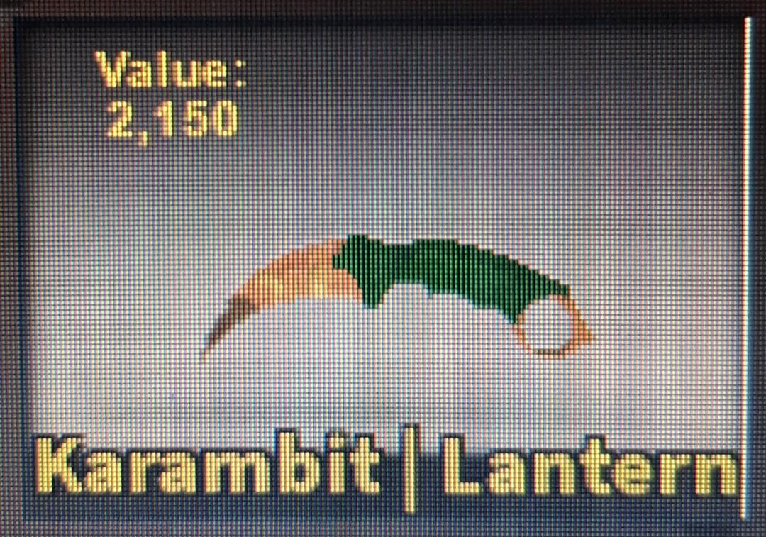 Cb R Karambit Lantern Toys Games Video Gaming In Game Products On Carousell - cb r roblox