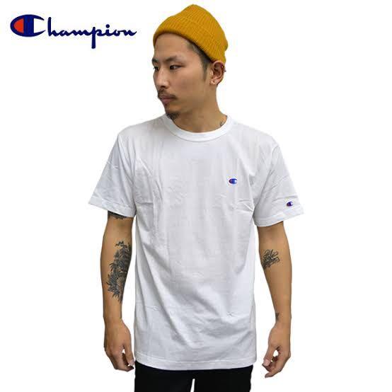 champion white t shirt mens