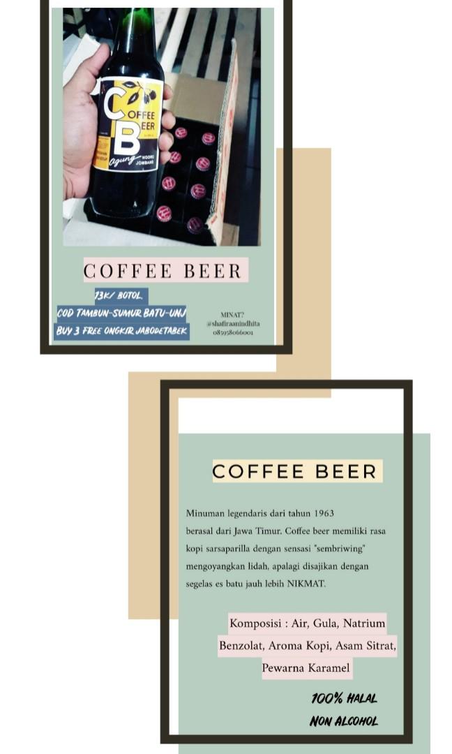 Coffee Beer Halal Dan Non Alcohol Makanan Minuman Minuman Tidak Beralkohol Di Carousell