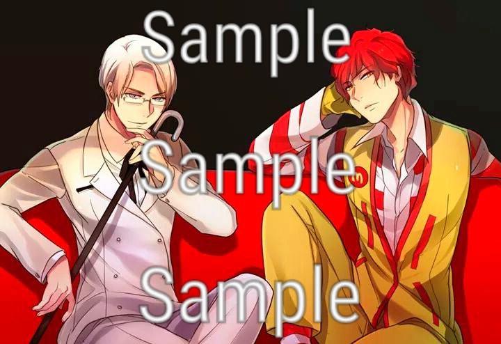Kfc And Mcdonalds Anime Version Sticker Bookmark And Or Poster