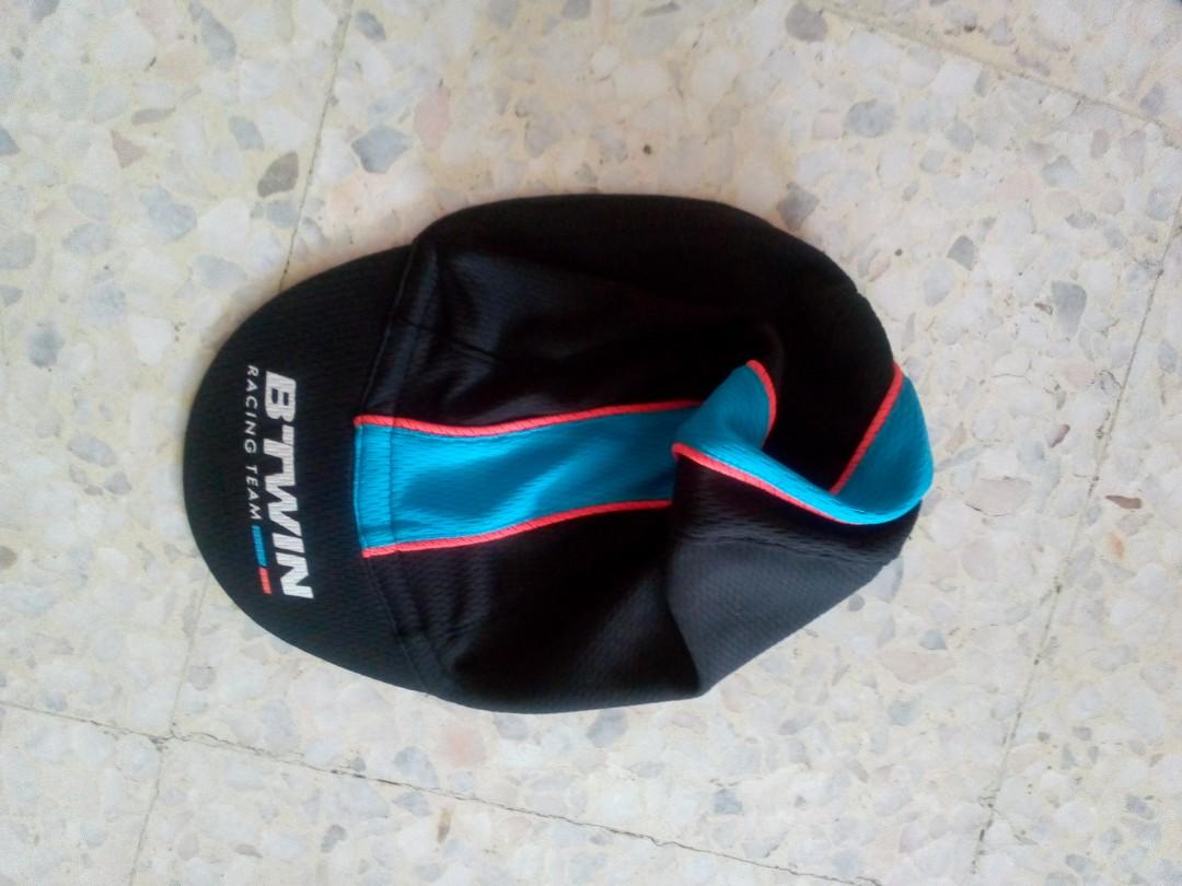 Decathlon cycling cap Sports Equipment Sports Games Water Sports on Carousell